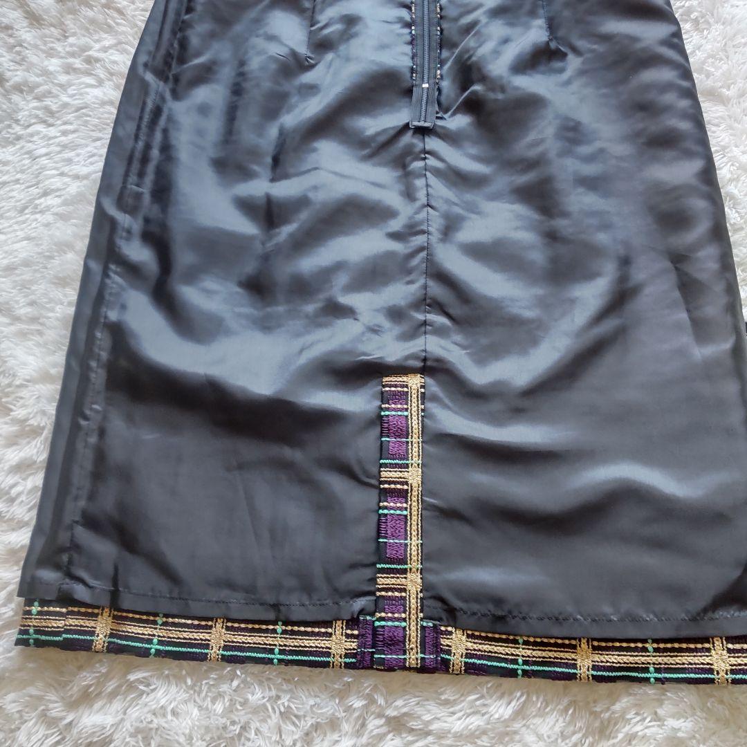 【新品】グレースコンチネンタル チェック レース ワンピース 38