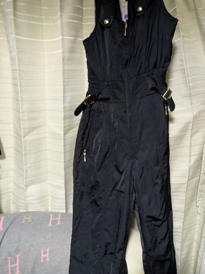 ellesse 蛍光グリーンジャケットと黒オーバーオールセット＆ブーツLEＣＯＱ