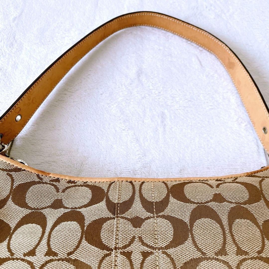 コーチ 6371 シグネチャー アクセサリーポーチ ワンショルダーバッグ