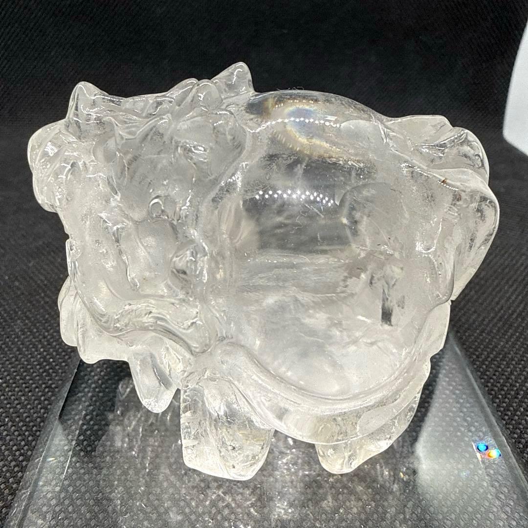 高品質♪ 水晶　ロングイ【龍亀】　大きめサイズ♪