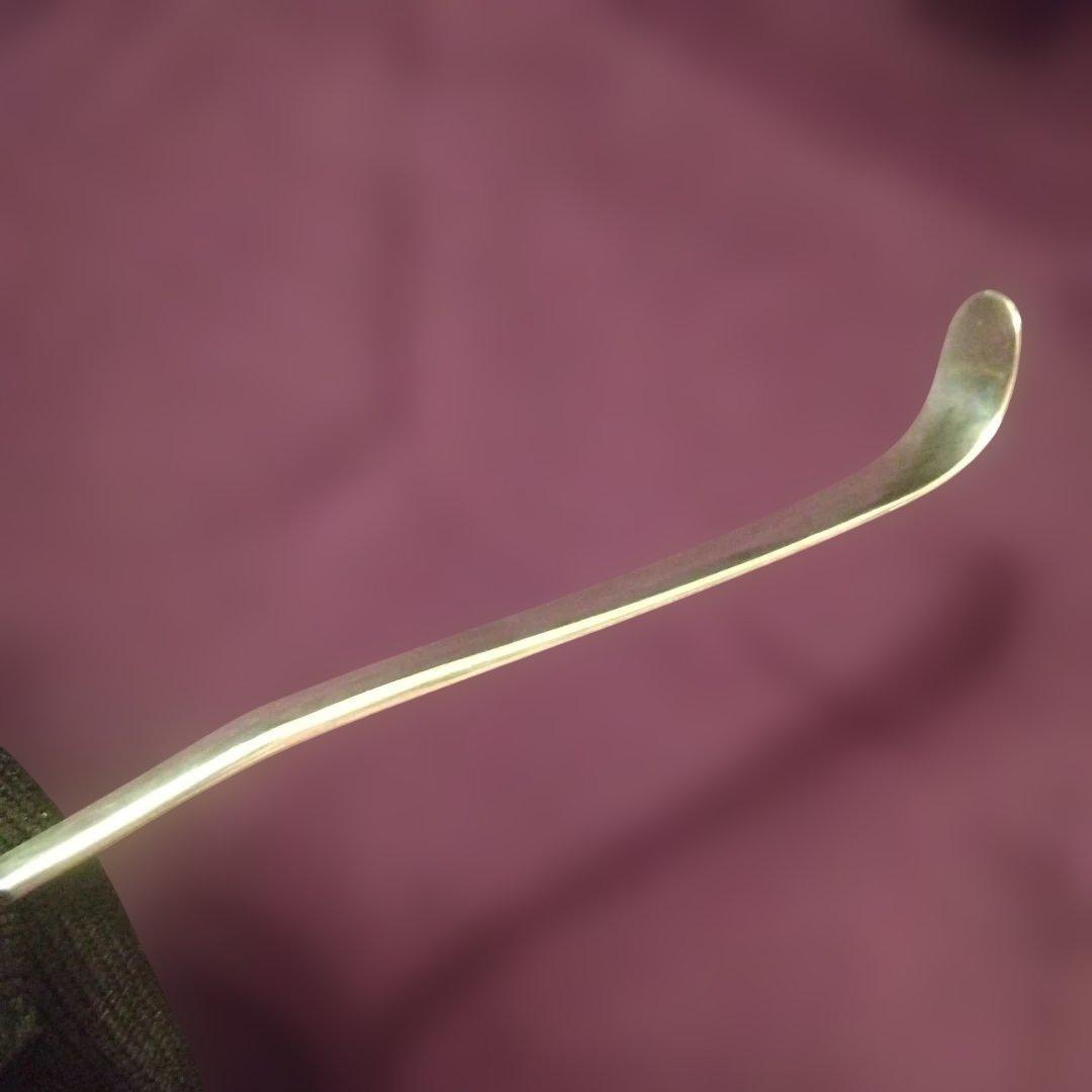 セール　純銀　茶杓　槌目　作家物　21.0g