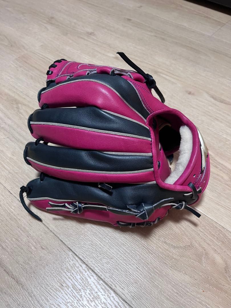 グローバルエリート オーダー ミズノ 軟式 グローブ ピンク ブラック