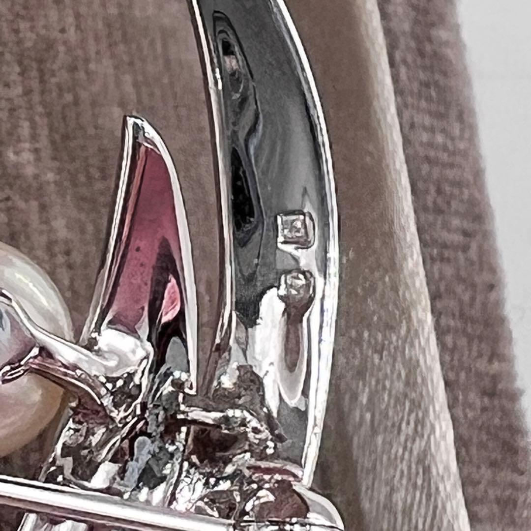 MIKIMOTO ミキモト アコヤ 本真珠 ブローチ パール9粒