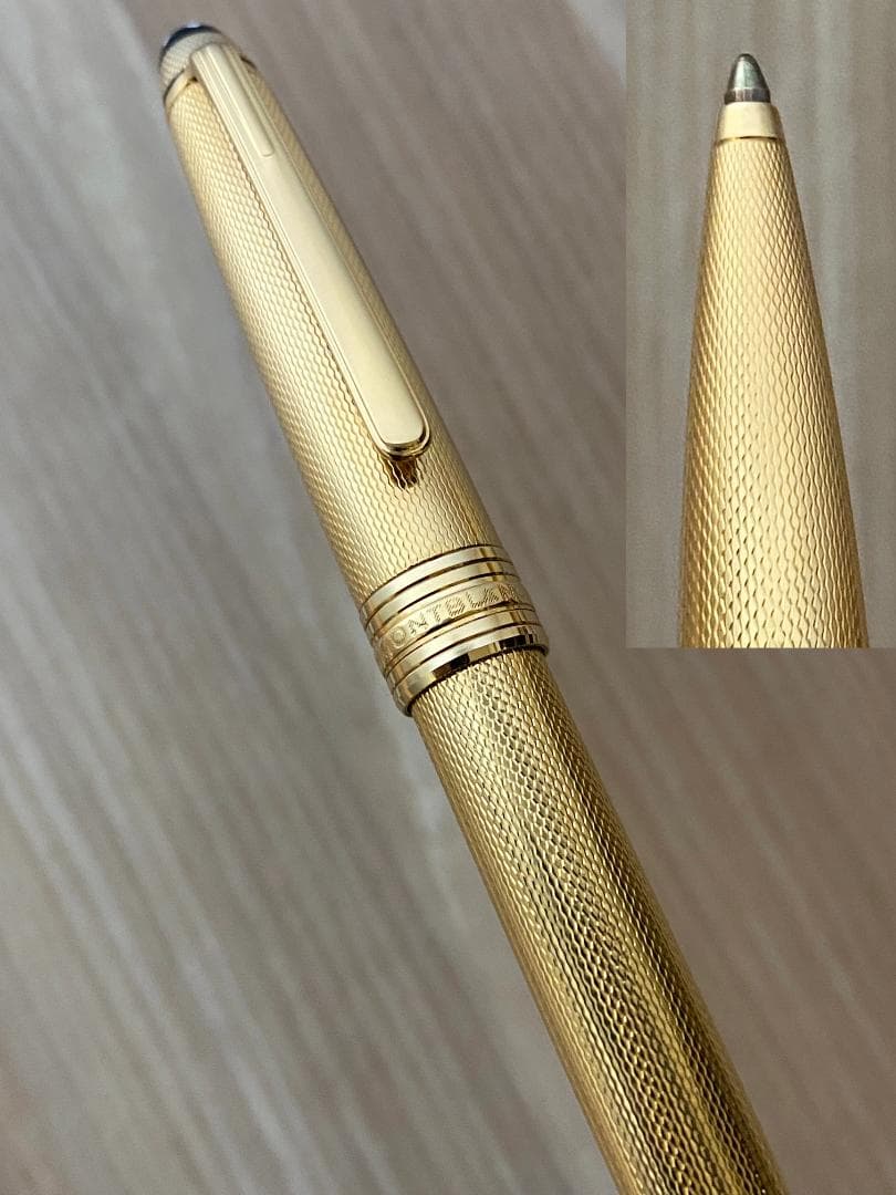超美品 モンブラン ソリテール 1644 ゴールドプレート バーレイ ボールペン