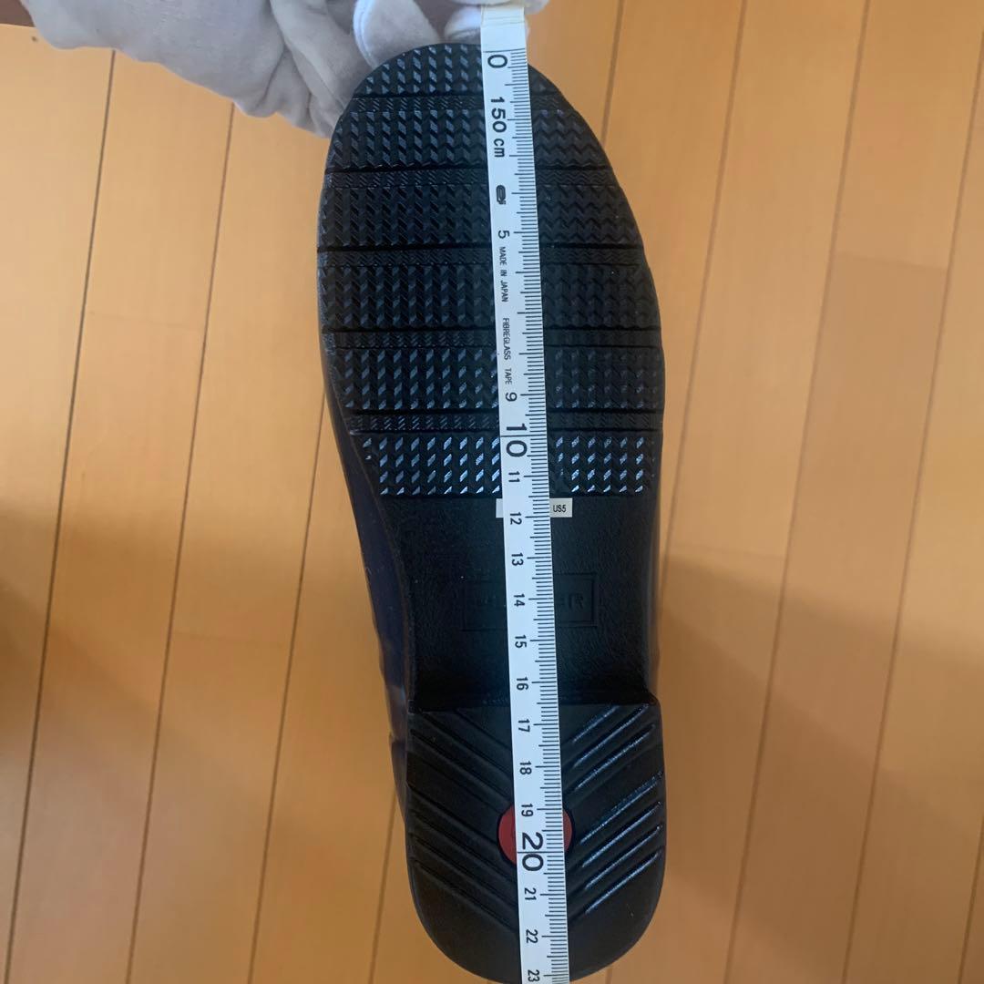 ハンター　レインブーツ　グロス　キルティング　トール　UK3 ネイビー