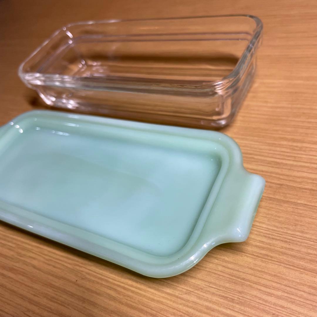 ファイヤーキング ジェダイ バターディッシュ FireKing jade-ite