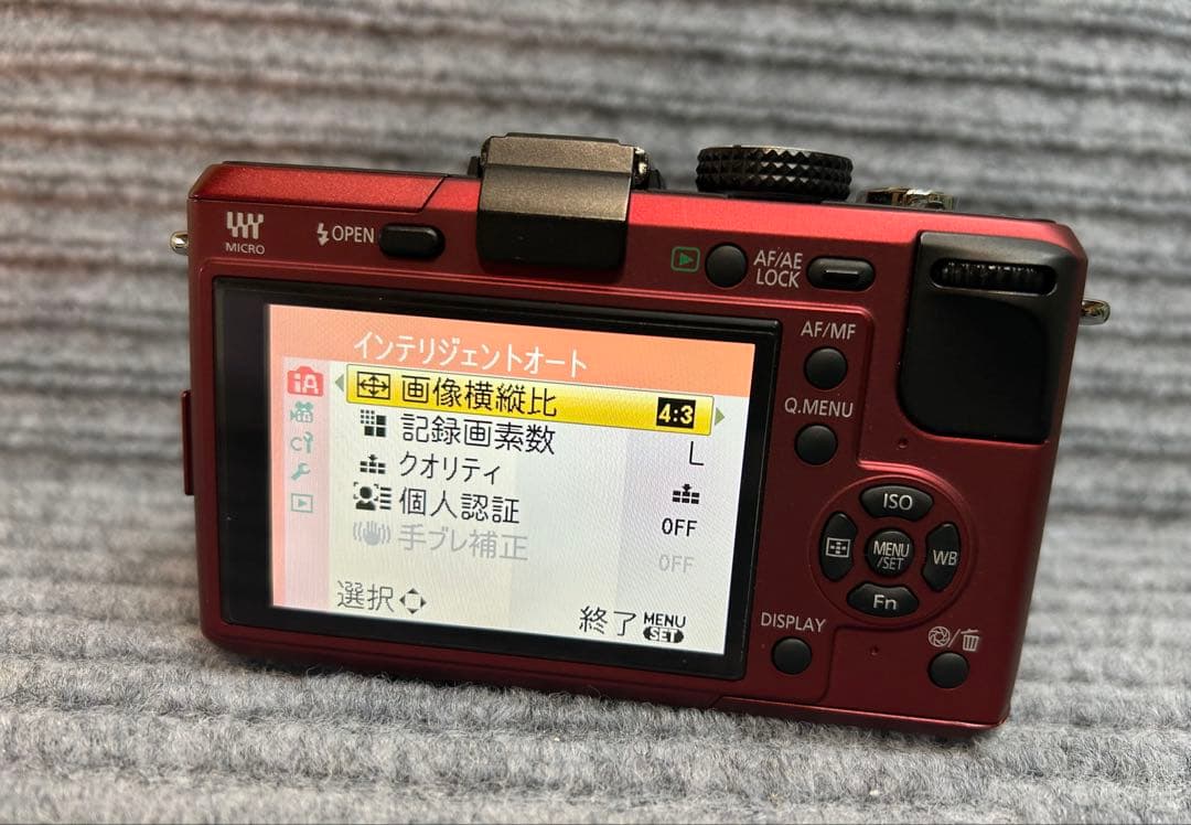 パナソニック デジタルガメラ GF1 レッド DMC-GF1C