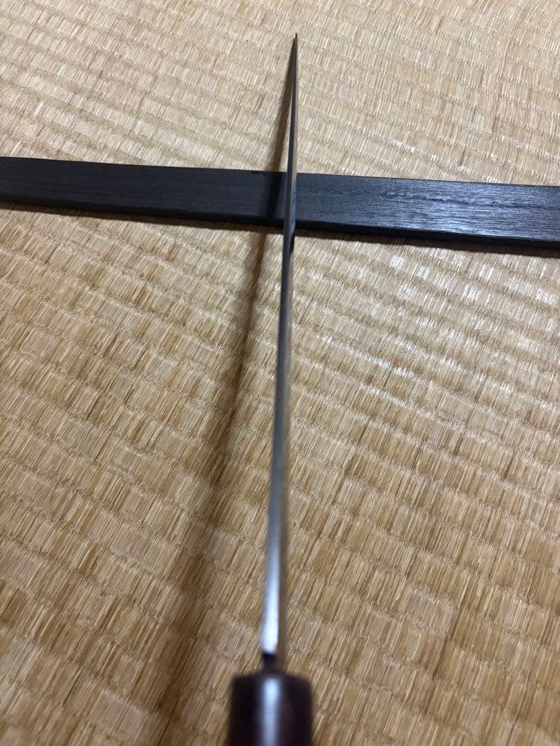 正本総本店　てっさ包丁　半鏡面仕立　刃渡り約33㎝　高級金蘭包丁袋付