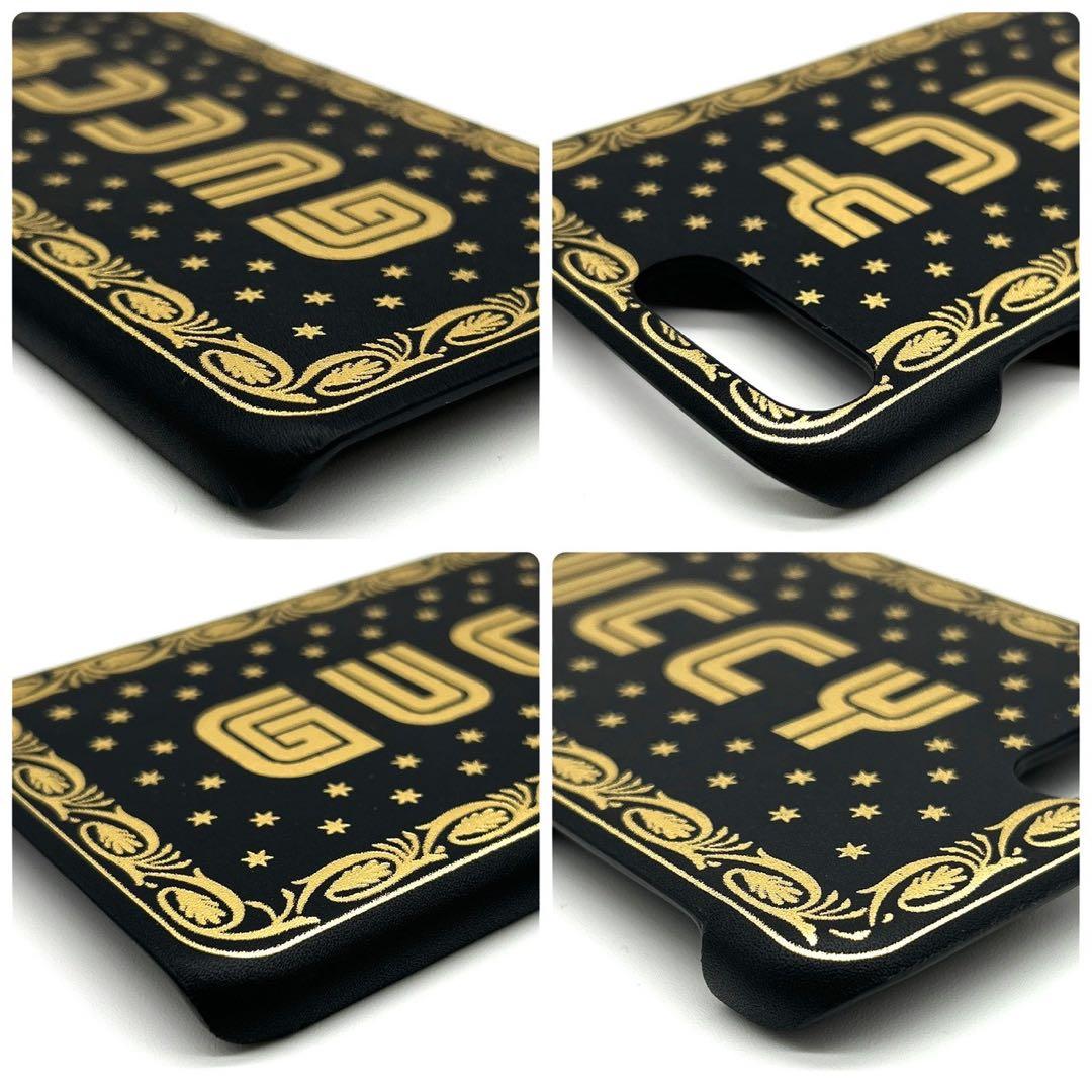 GUCCI グッチ GUCCY スターフレーム iPhone7+/8+ケース 黒