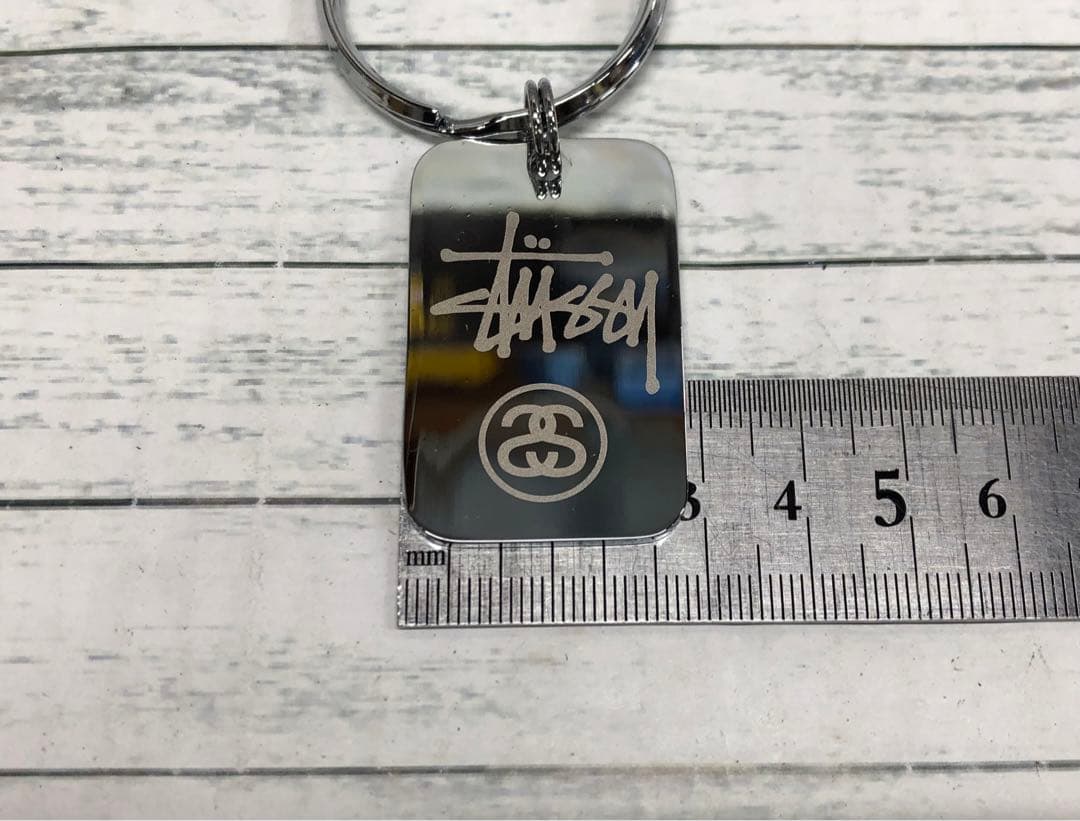 STUSSY 25周年記念 ドッグタグ キーホルダー　6610