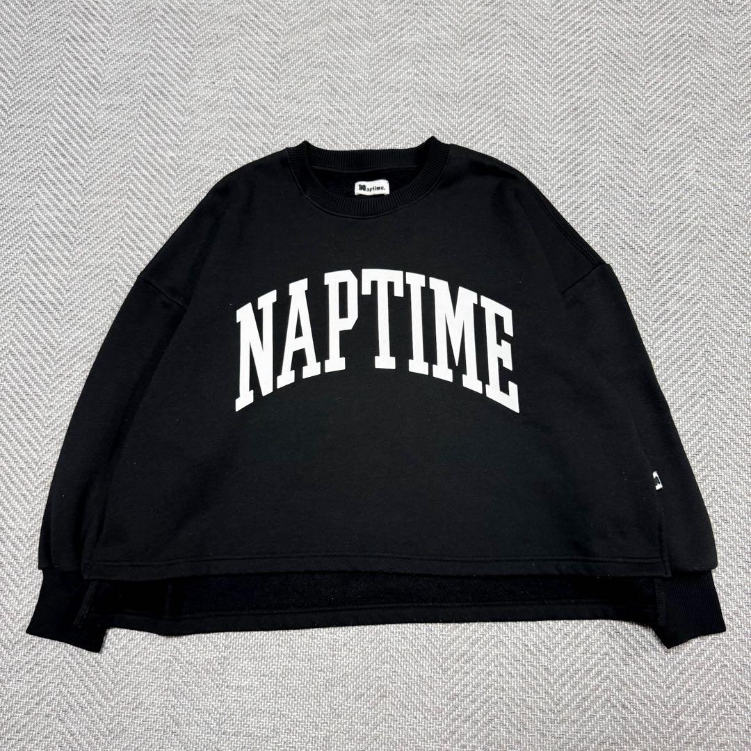 極美品 ナップタイム AAA 西島隆弘 クロップド ショート丈 ロゴ スウェット