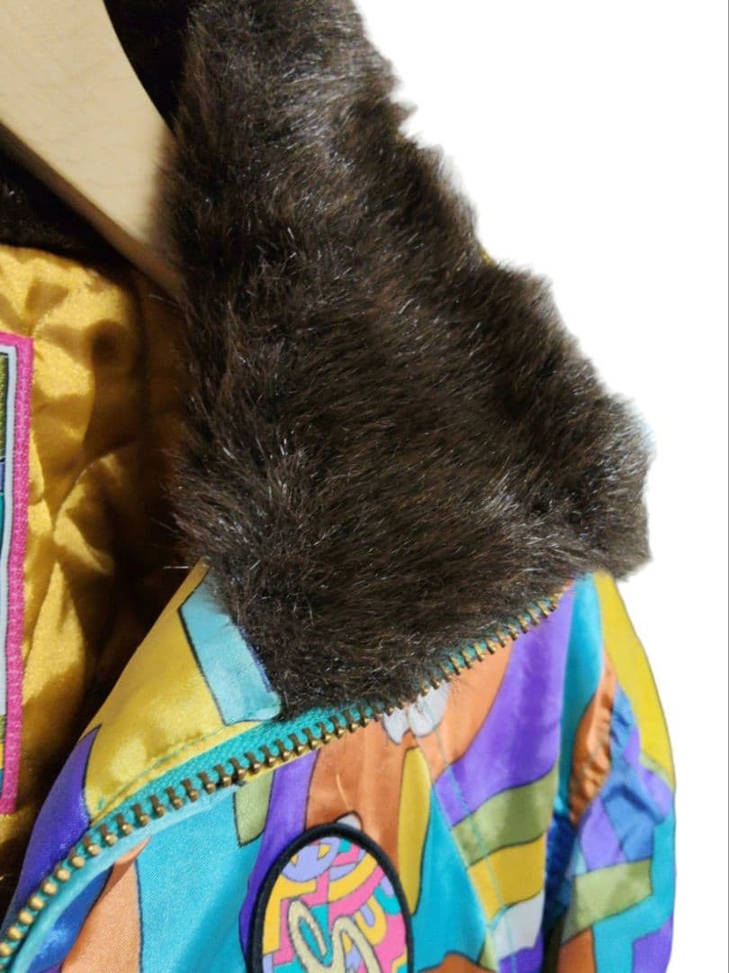 新品 デッドストック レトロなカラフルスキージャケット ヴィンテージスキーウェア