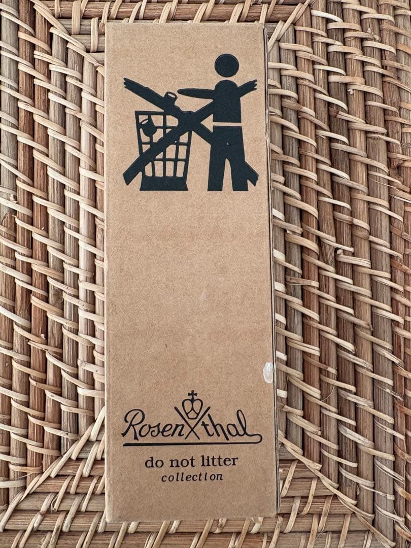 新品未使用:Rosenthal do not litter 牛乳パック型　花瓶