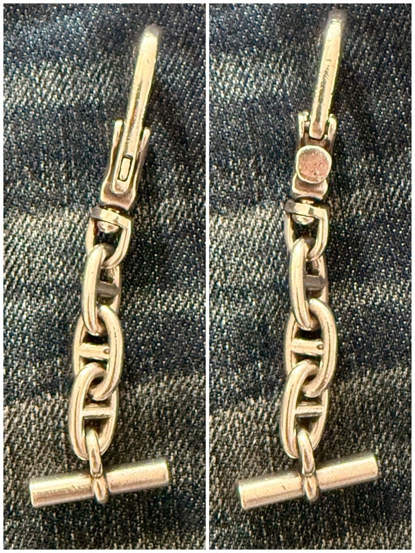 T*P様 HERMES シェーヌダンクル キーホルダー ヴィンテージエルメス　キ