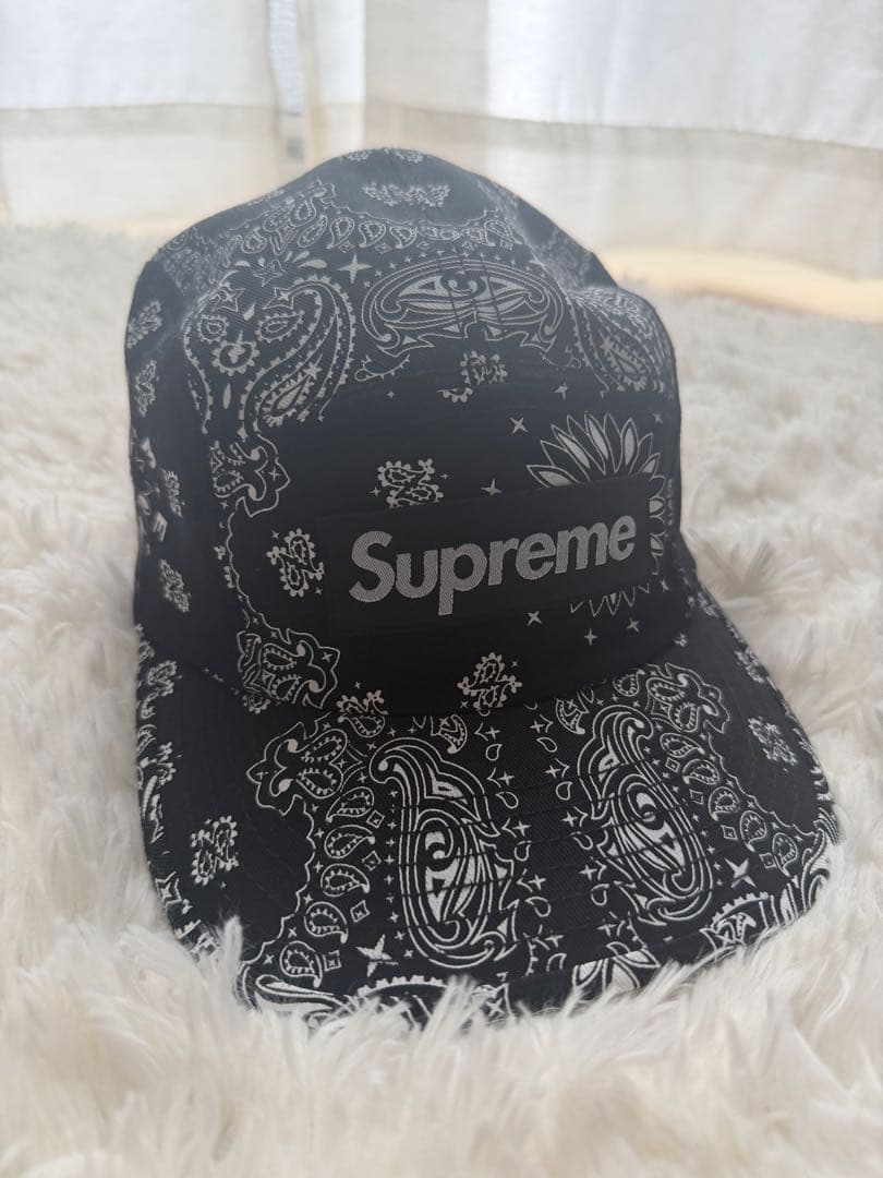 Supreme バンダナ柄 キャップ