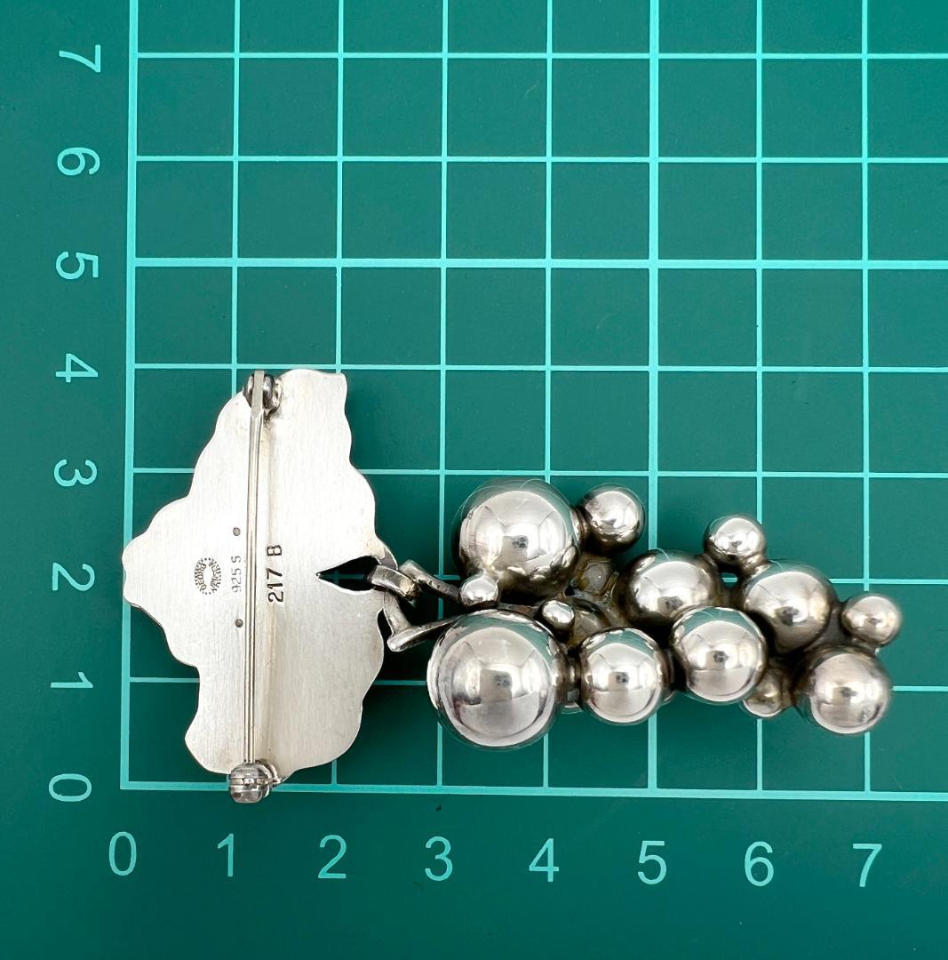   ムーンライト グレープ ブローチ シルバー925