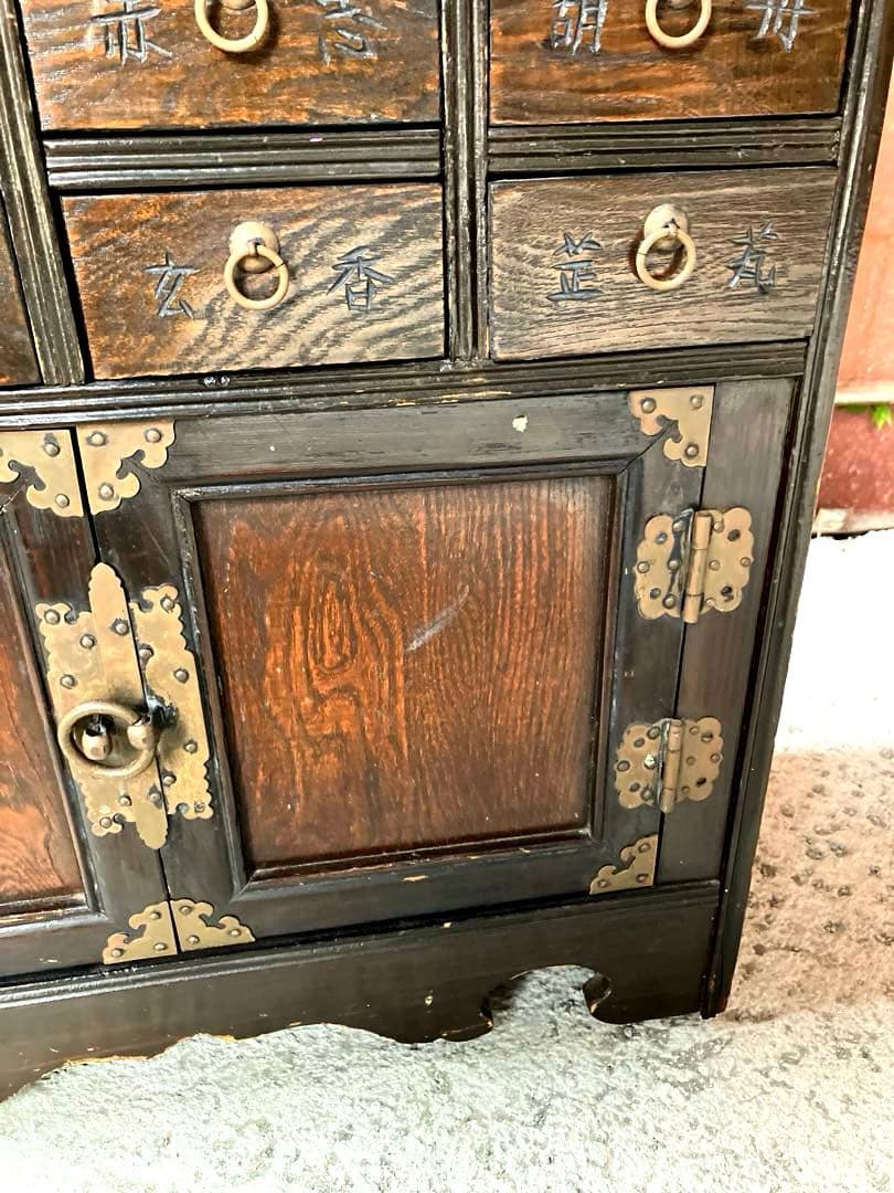 アンティーク　李朝　薬箪笥　訳あり