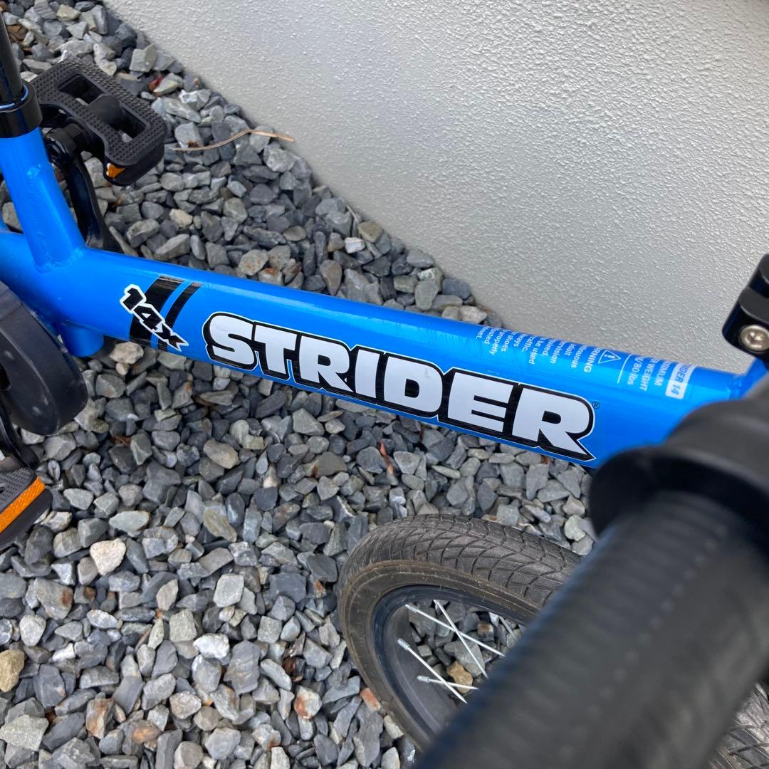 STRIDER SPORT 14x 青 ブルー 自転車 スタンドあり