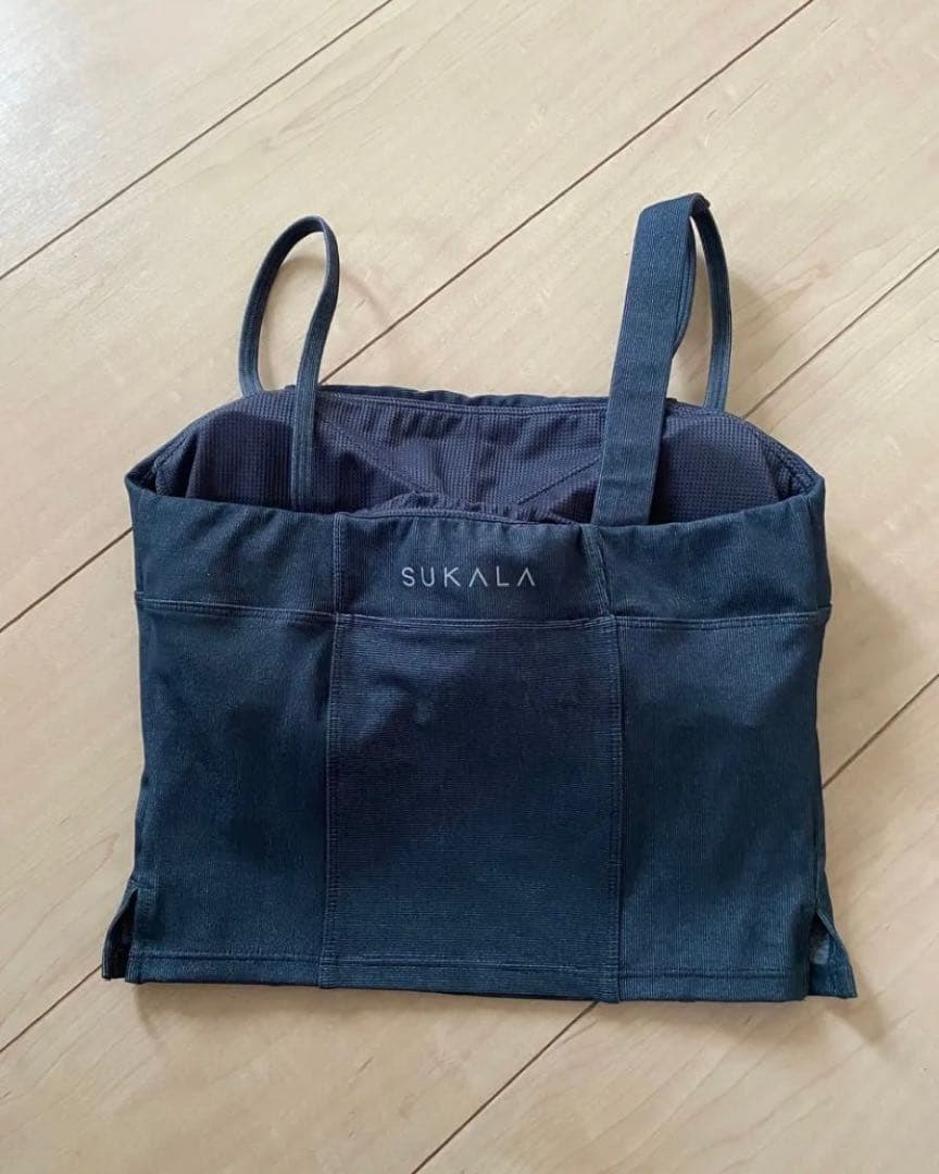 【SUKALA】新品リブデニムショートキャミソール Sネイビー　スカーラ　完売品
