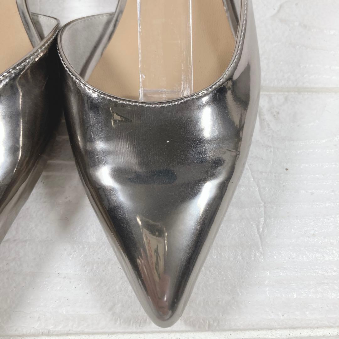 【美品】　GRISEポインテッドストラップスリングバック　22㎝ ミュール