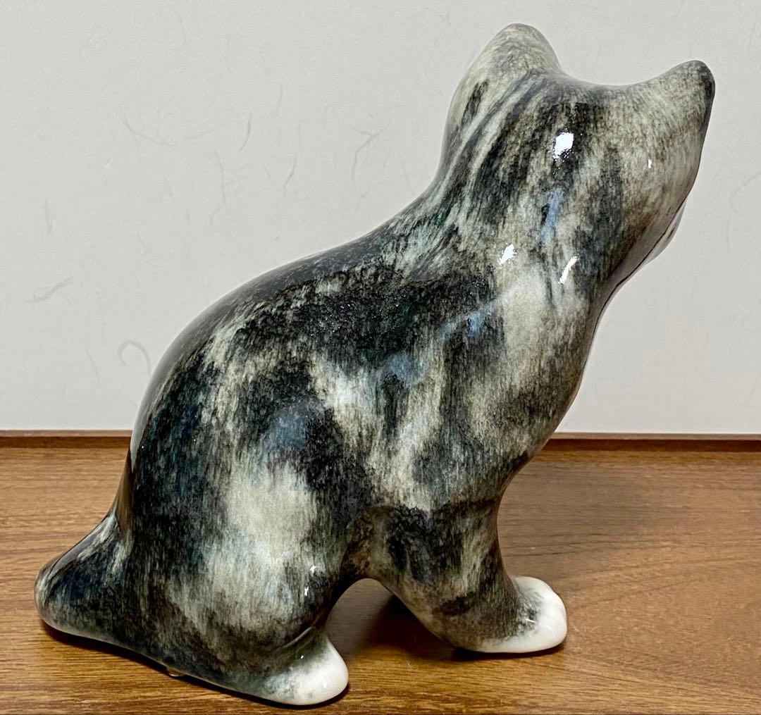 モデルNo.26 ウィンスタンレイキャット　初期作品　キジトラ猫　貫入無し❣️
