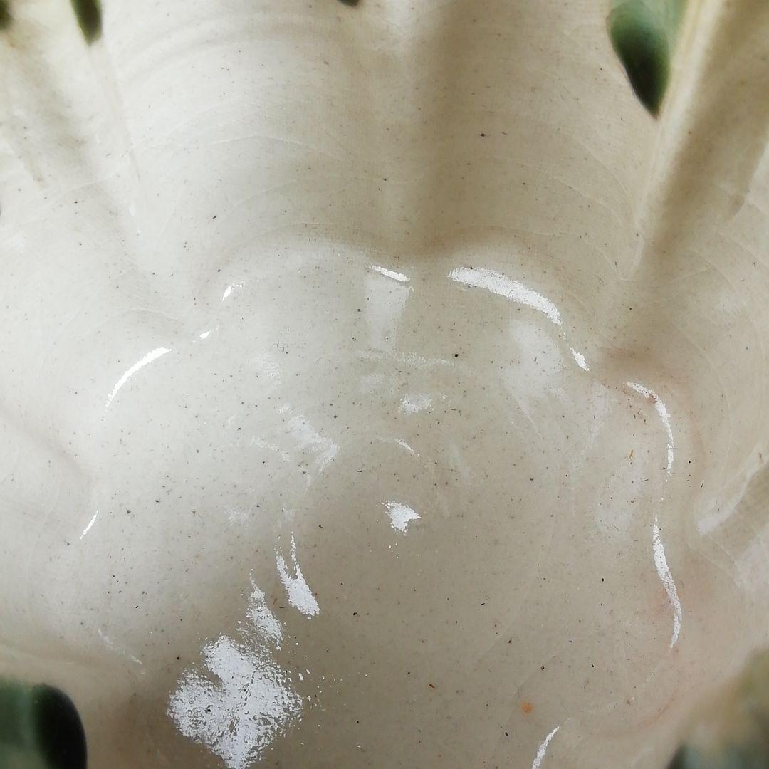 Ｔ９６８　火入　『織部　火入』『長谷川青峯 造』　共箱　茶道具