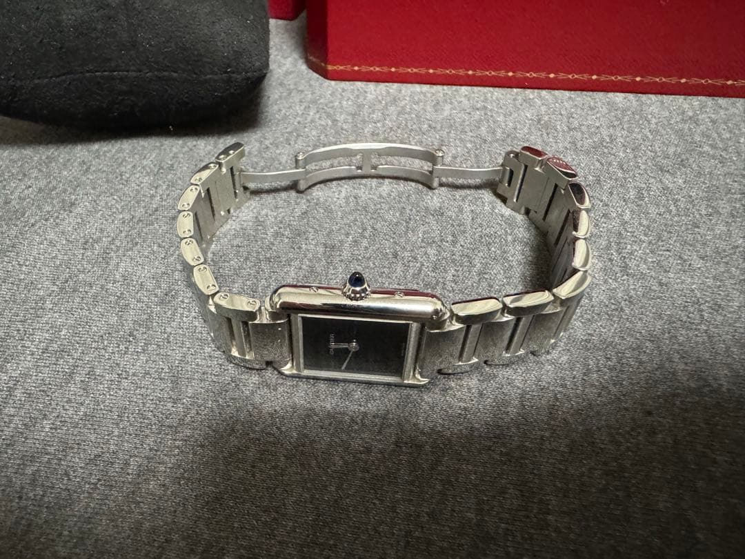 カルティエ タンクマスト SM WSTA0071 極美品 ブラックダイヤル