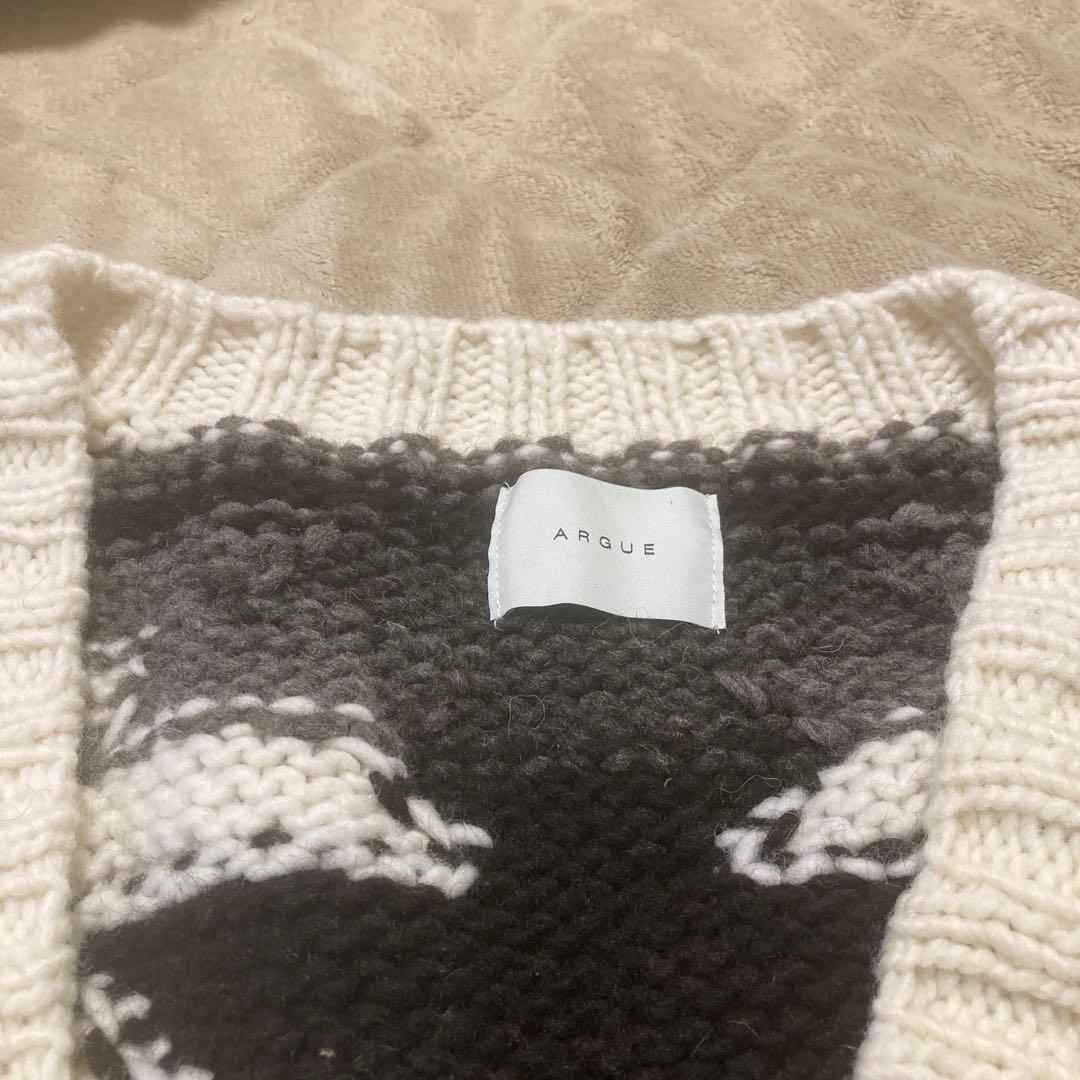 ARGUE オーバーサイズニットカーディガン