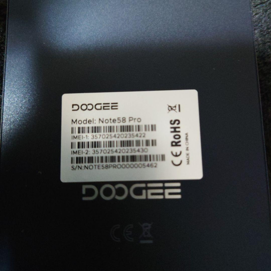 DOOGEE note58 pro 8+24GB/256GB SiMフリー