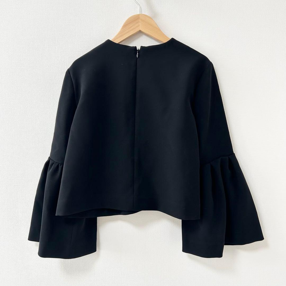 美品✨ヨーコチャン　フレアスリーブブラウス　ブラック　38