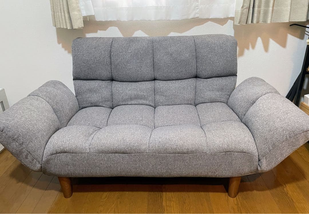 ニトリ 2人掛けコンパクトソファ グレー