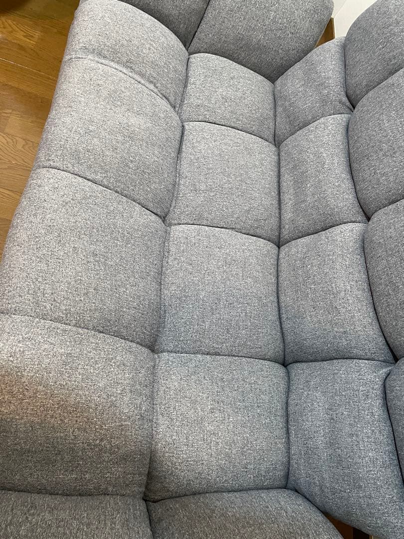 ニトリ 2人掛けコンパクトソファ グレー