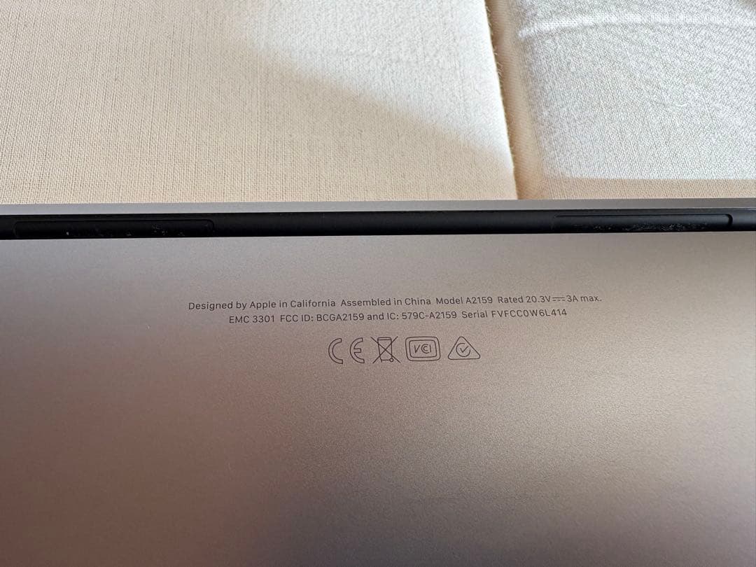 MacBook Pro 2019 13インチA2159