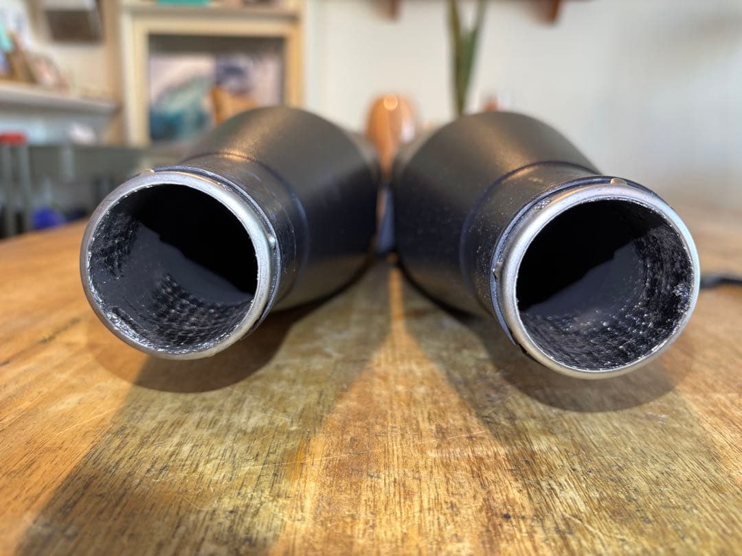 ラインハート 3.5インチ　スリップオンマフラー ブラック　M8 ソフテイル