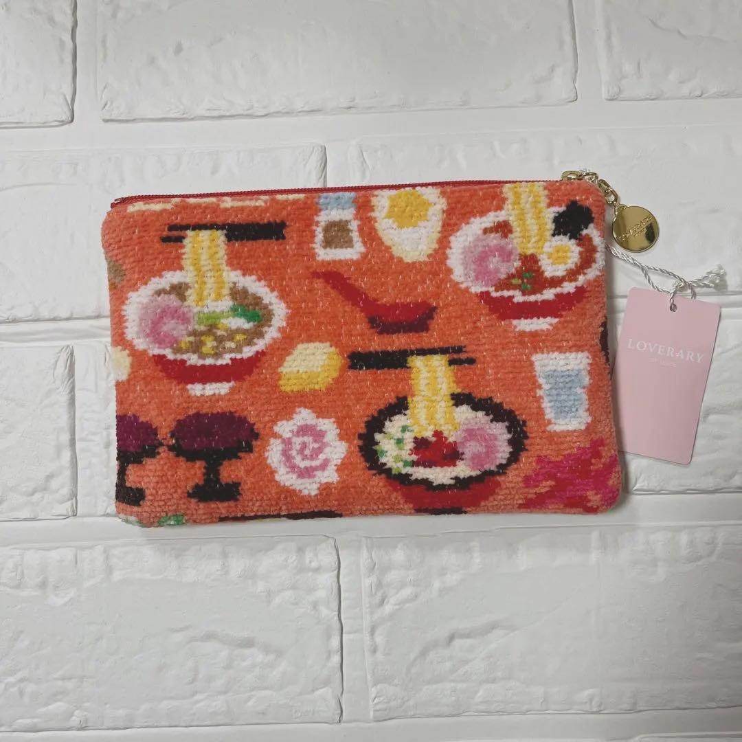 新品未使用　フェイラー　ラーメンイッチョウ　タオルハンカチ　フラットポーチ