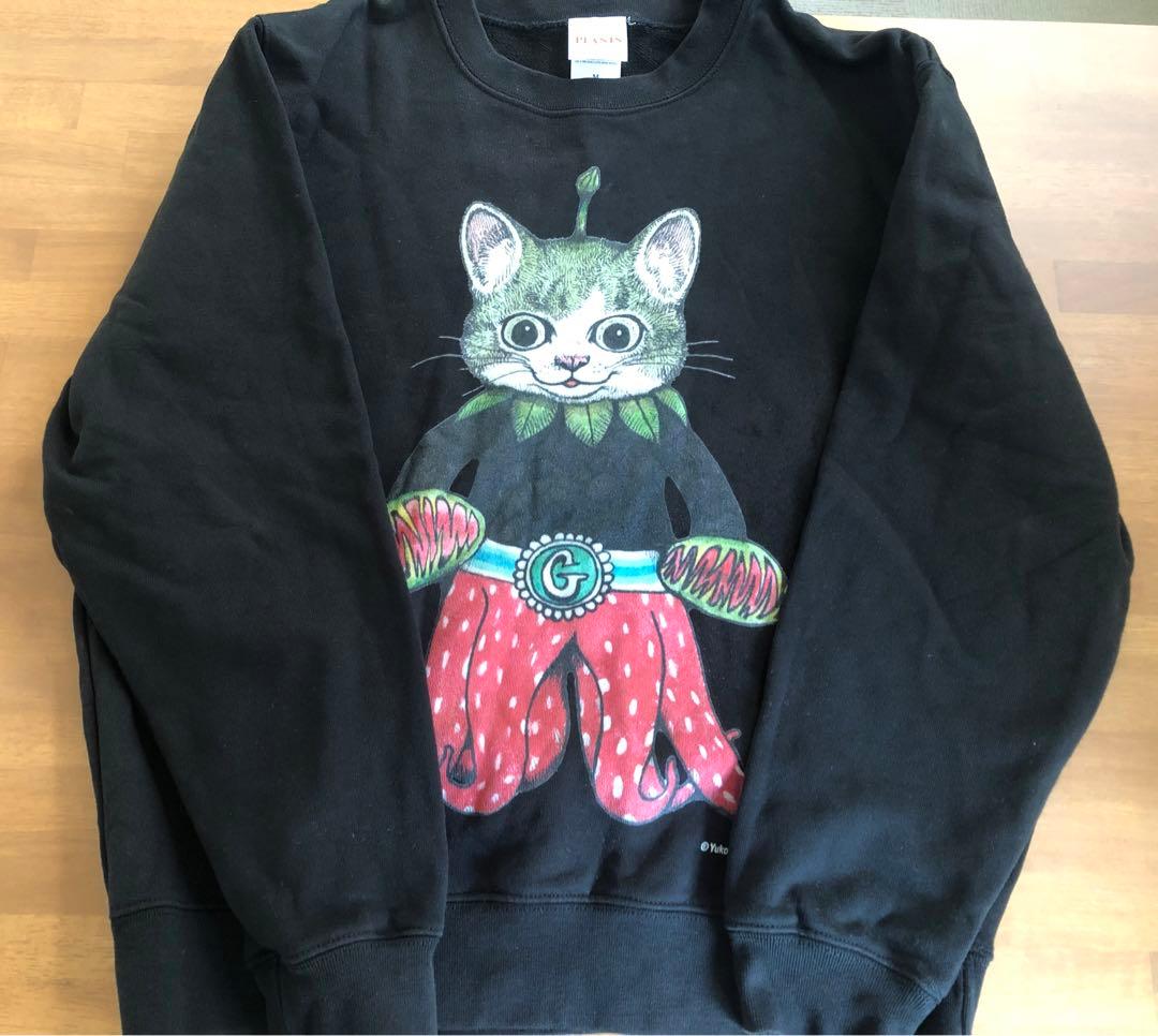 【新品未使用】ヒグチユウコ ギュスターヴくん 植物展 スウェット トレーナー 黒