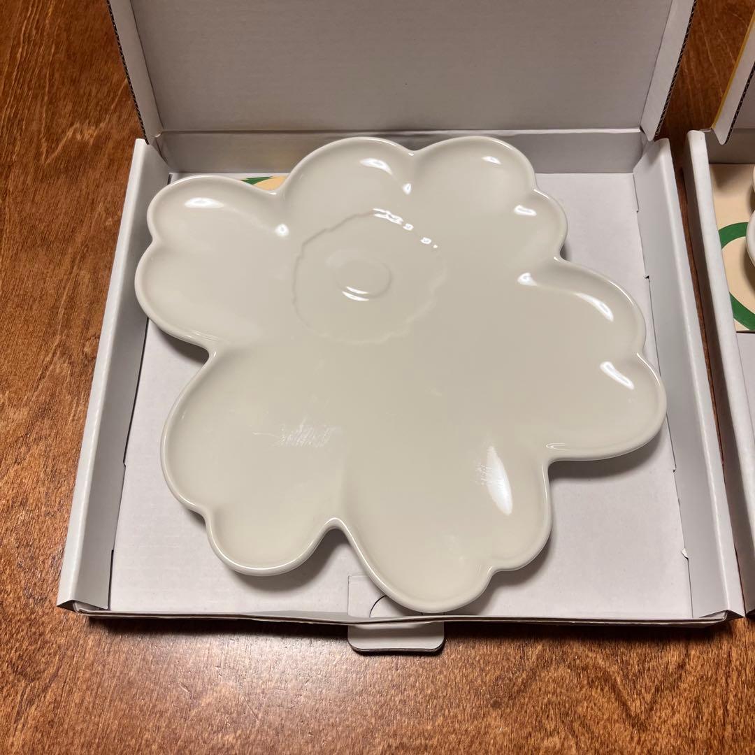 【新品】marimekko UNIKKO60 Plate 20cm White①