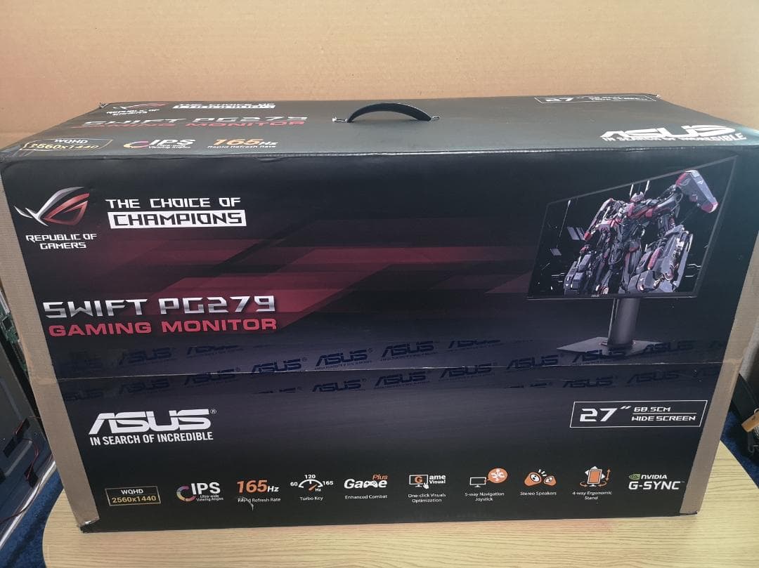 ASUS PG279Q PCモニター 27型 165Hz 多少難あり特価品