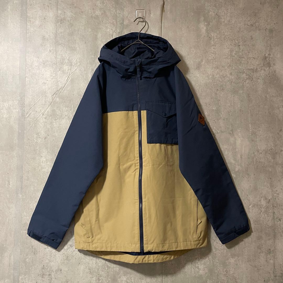 BURTONバートンスノーボードジャケットスキーウェアパーカー紺ネイビーベージュ