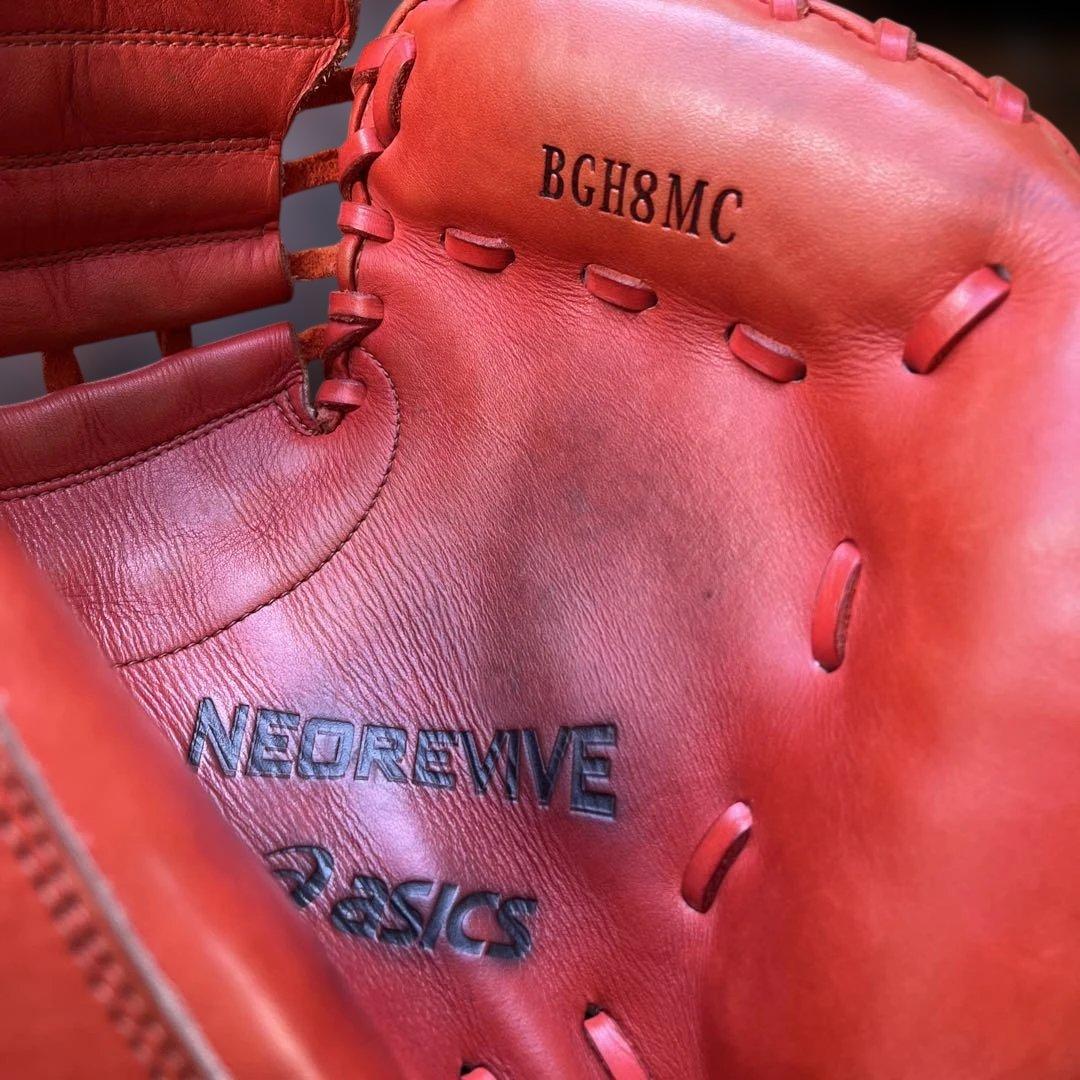 硬式用キャッチャーミット asics製NEOREVIVE BGH8MCオレンジ