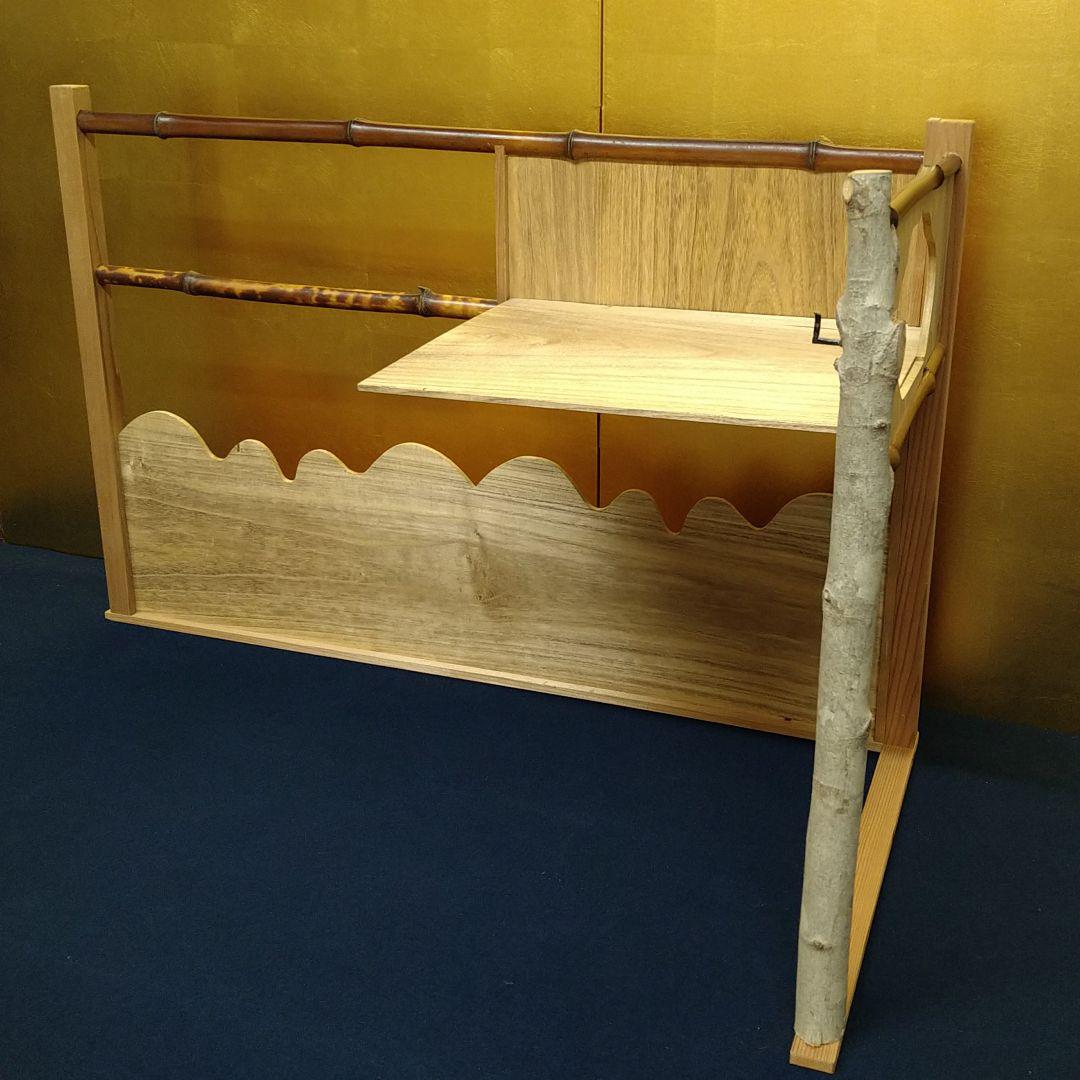 AG74 藪内流 藪ノ内流 台目棚 壺廬棚 竹 桜 茶道具 美品