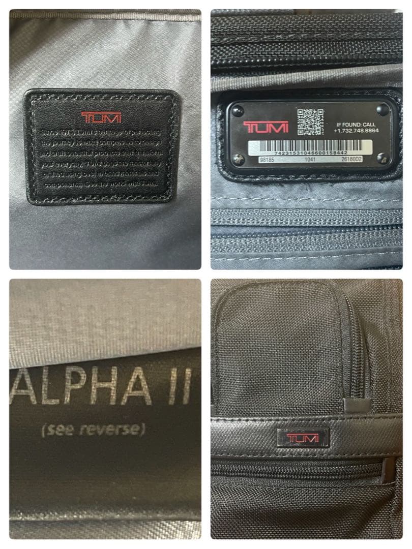 TUMI ナイロン.レザー　ビジネスバッグ　リュック　 3way A4収納　黒