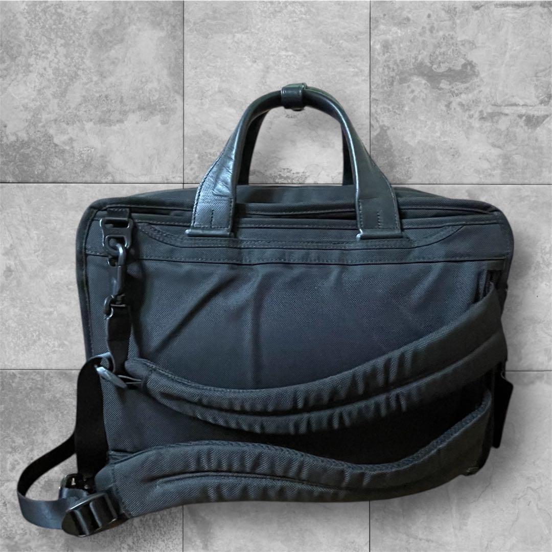 TUMI ナイロン.レザー　ビジネスバッグ　リュック　 3way A4収納　黒