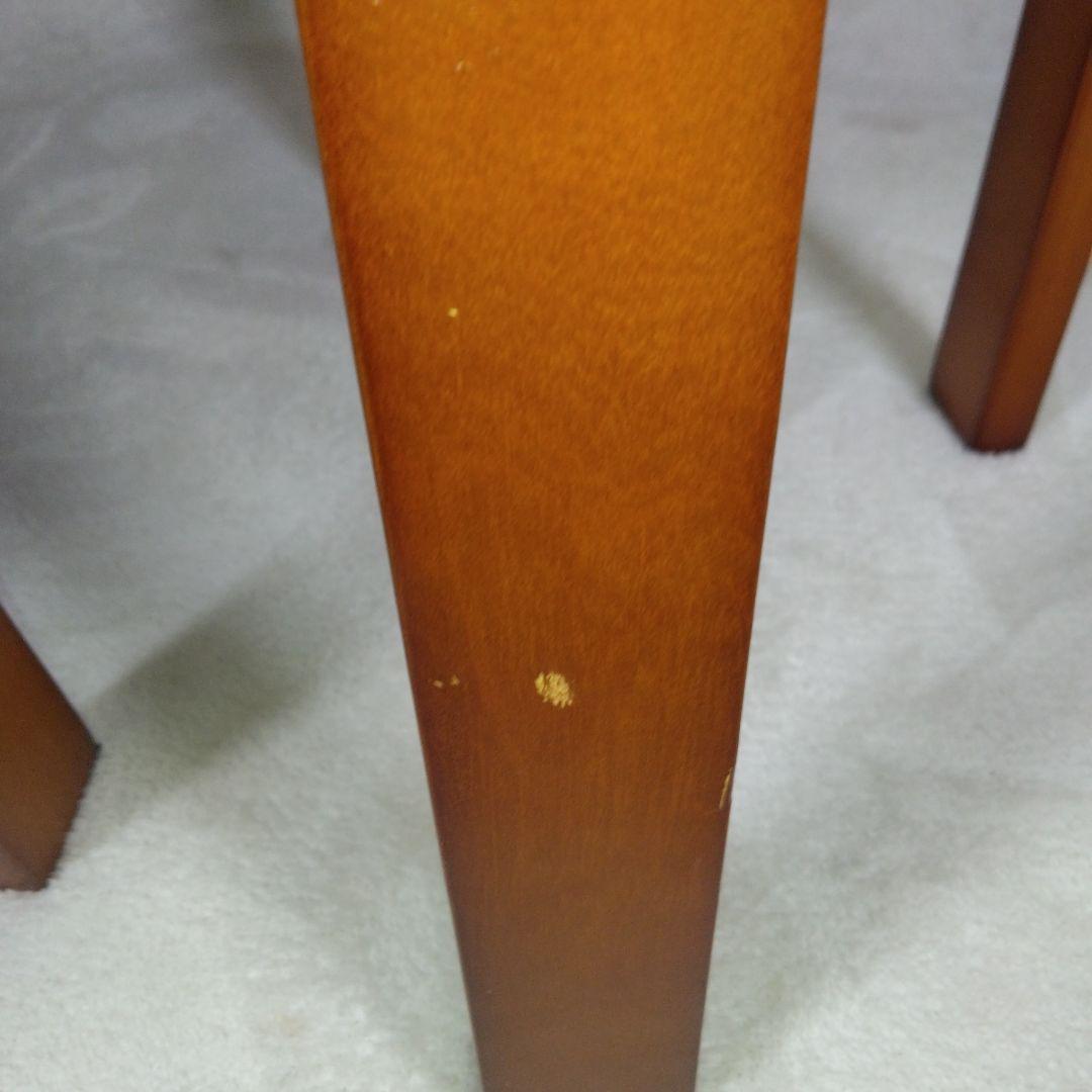 八幡産業 天然木製スツール 直径400mm 高さ440mm 2脚 セット