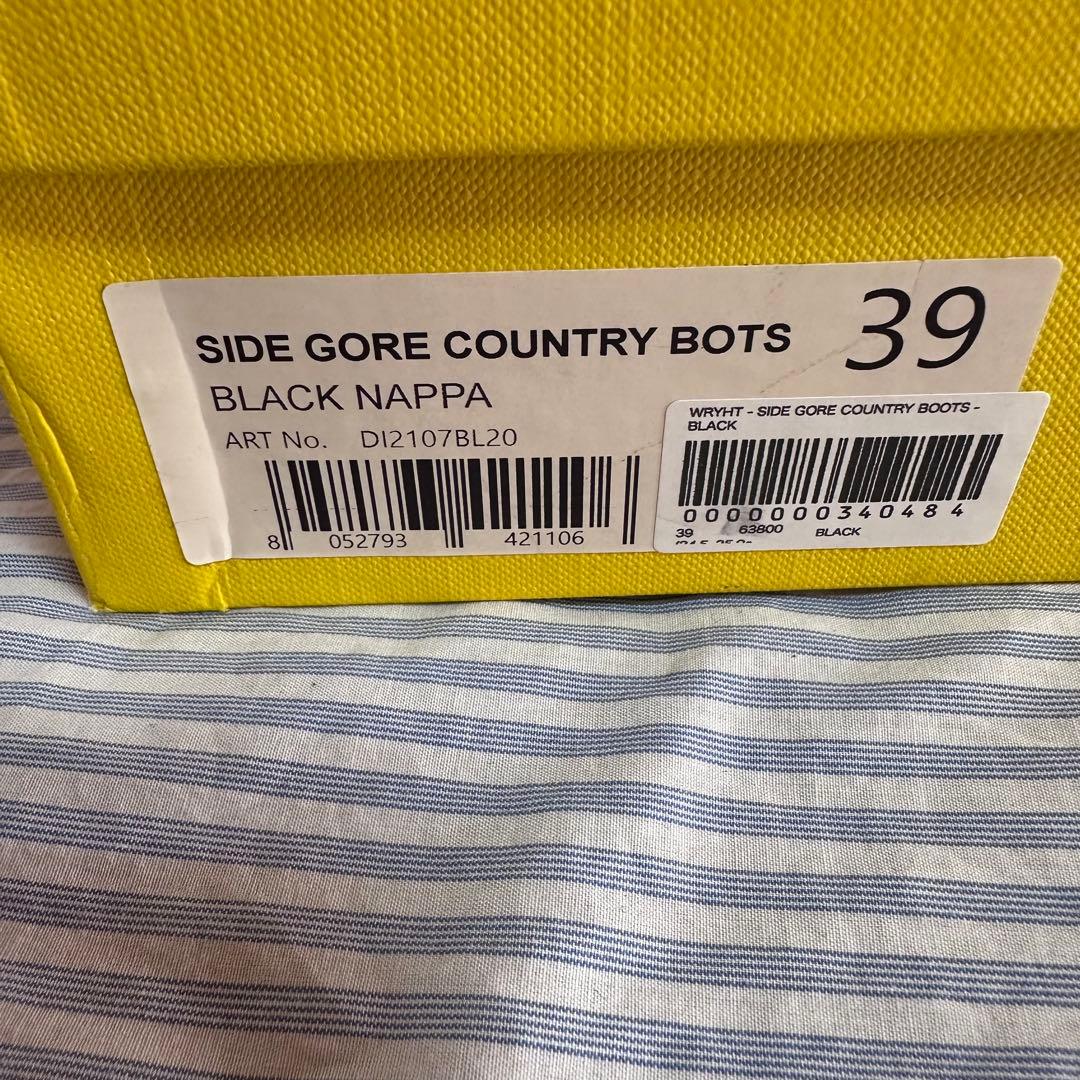 S*m様 WRYHT × DIEMME / 39 / サイドゴアカントリーブーツ