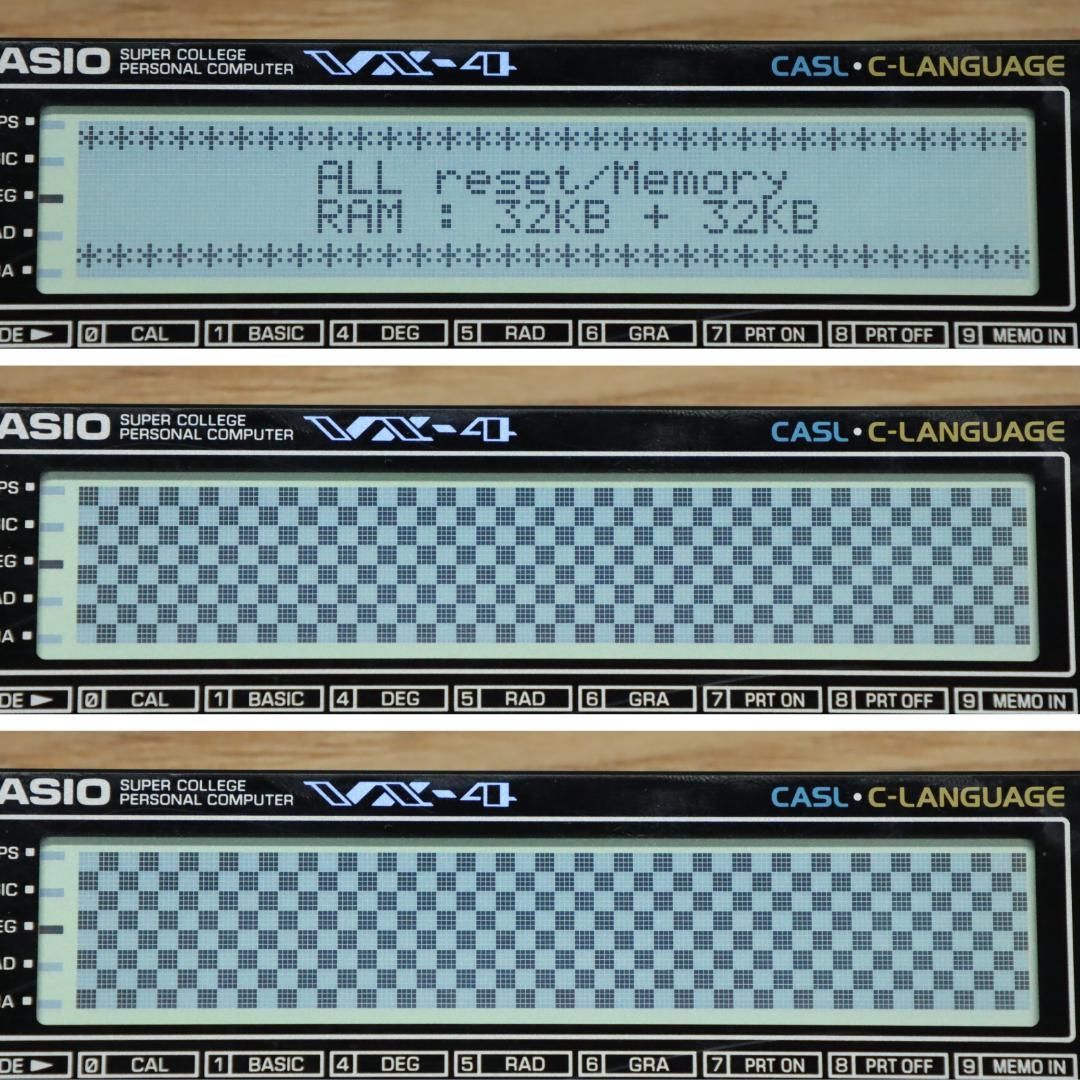CASIO VX-4 RAM 8→64KB ポケットコンピュータ 整備 点検済