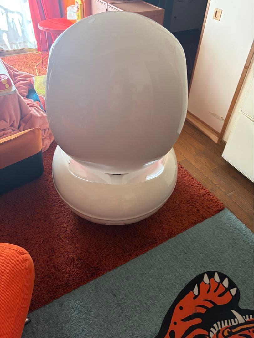 ミッドセンチュリー、スペースエイジ、エッグチェア　ガーデンチェア　手渡し