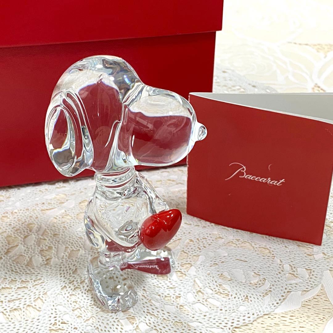 バカラ　Baccarat ハートスヌーピー　クリスタル