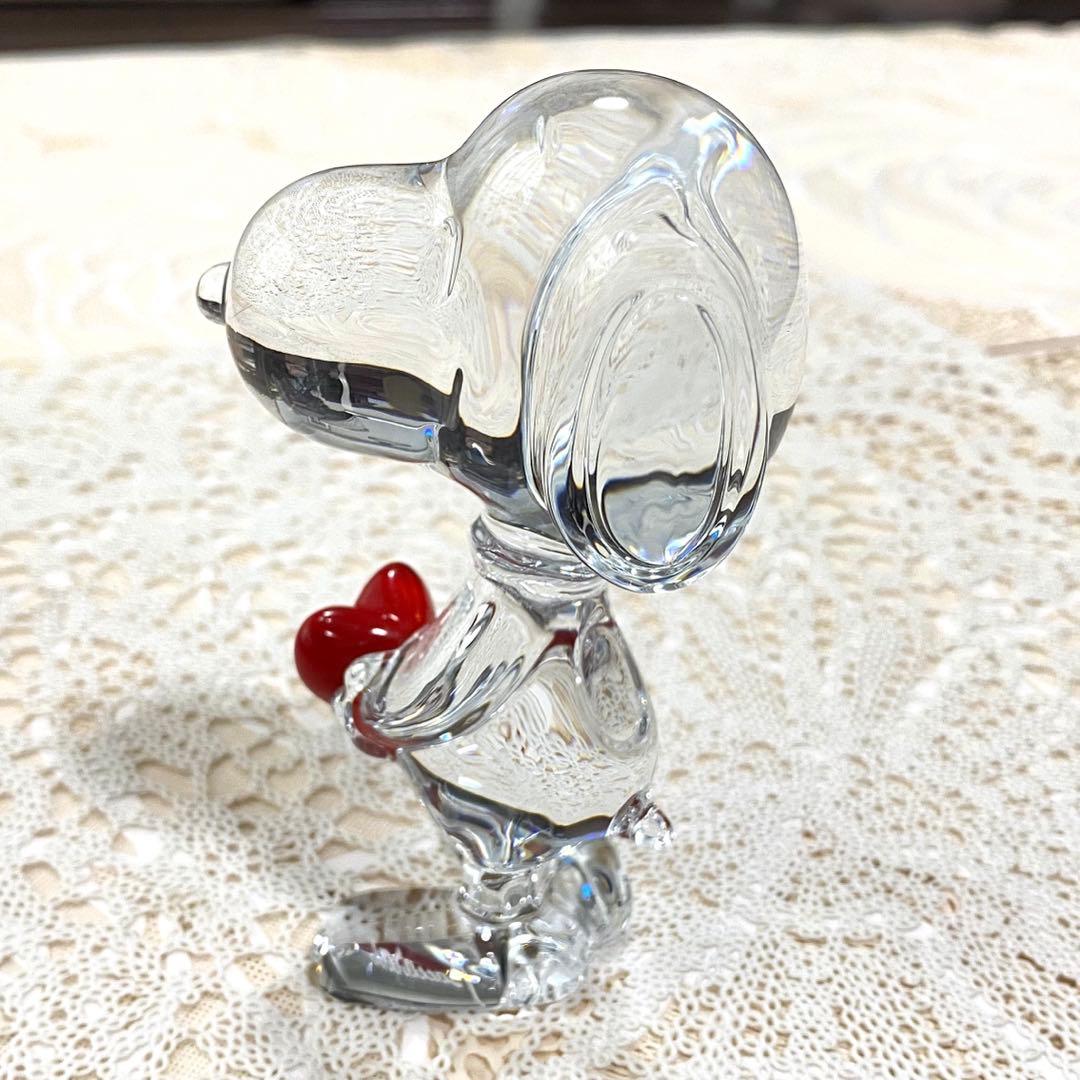 バカラ　Baccarat ハートスヌーピー　クリスタル