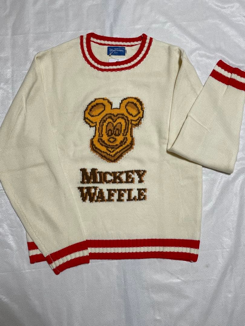 2枚まとめ売り！ディズニーリゾート 新品 ワッフルセーター ミッキー